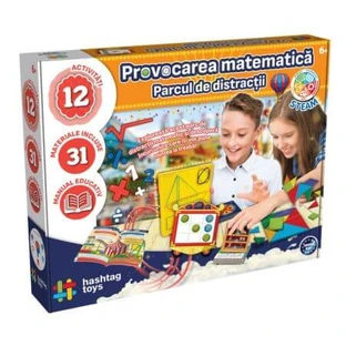 "Math Challenge" Educational Game, Amusement Park, Ages 6+, Hashtag Toys