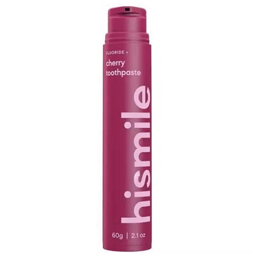 Fluoride Toothpaste, Cherry, 60 g, Hismile