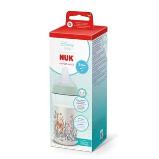 M Perfect Match-Flasche mit Silikonsauger, Winnie, ab 3 Monaten, 260 ml, Nuk