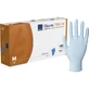 Guantes de examen de nitrilo con forro interior de fibra natural de avena, sin talco, talla M, azul, 100 unidades, Abena