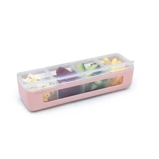 4-Compartment Snack Box, Pink, 110 ml, Melii