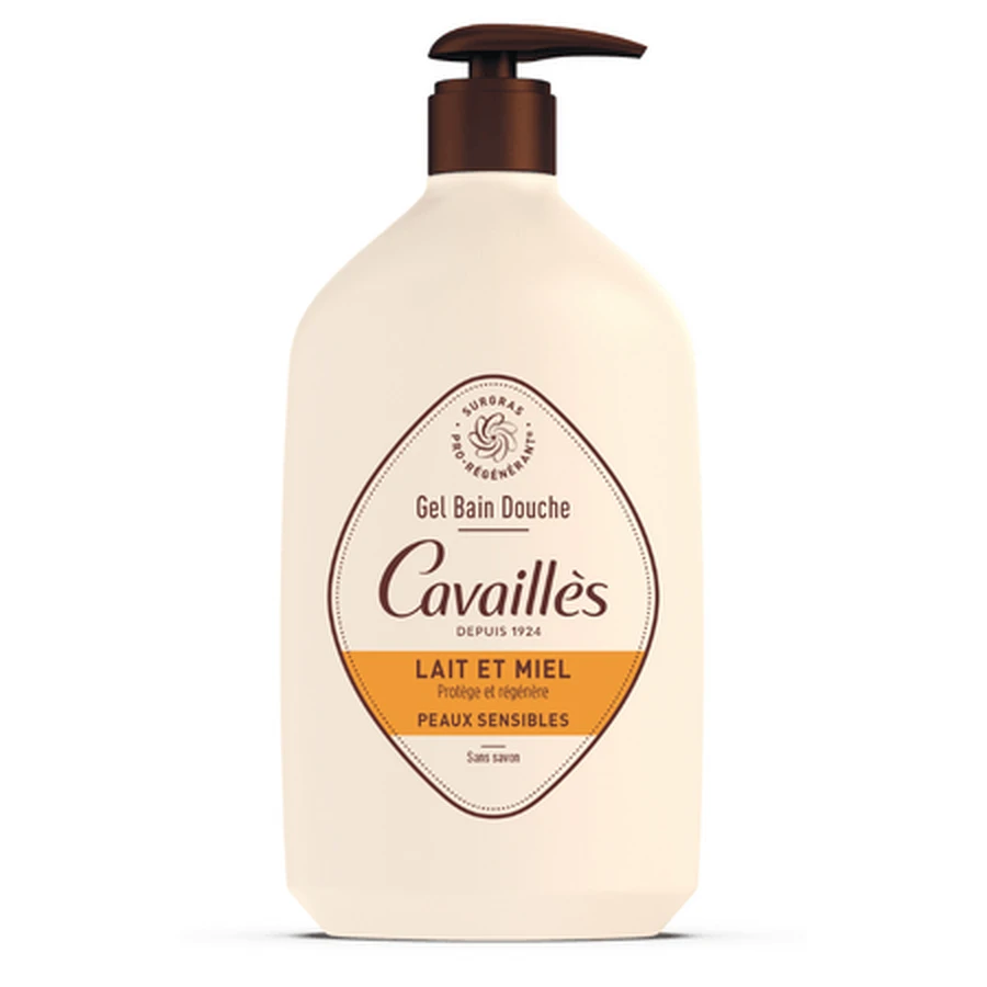 Bath and Shower Gel, Milk and Honey, 1 liter, Roge Cavailles