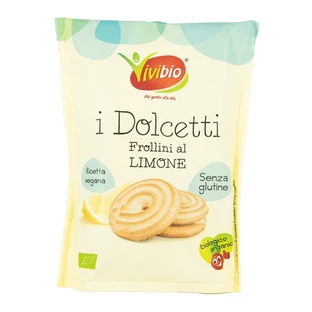 Biologische glutenvrije Frollini-koekjes met citroen, 100 g, ViviBio
