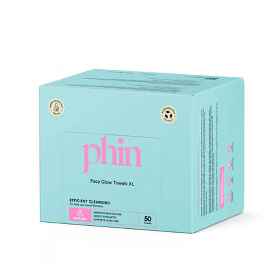 Toallas faciales desechables, tamaño XL, 50 unidades, Phin