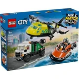 Avion, camion de service et aéroglisseur en versions adaptées, à partir de 7 ans, 60505, Lego City