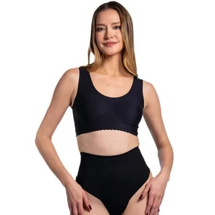 Kompressionsunterwäsche mit hoher Taille, L, Schwarz, String, 1 Stück, Norseli