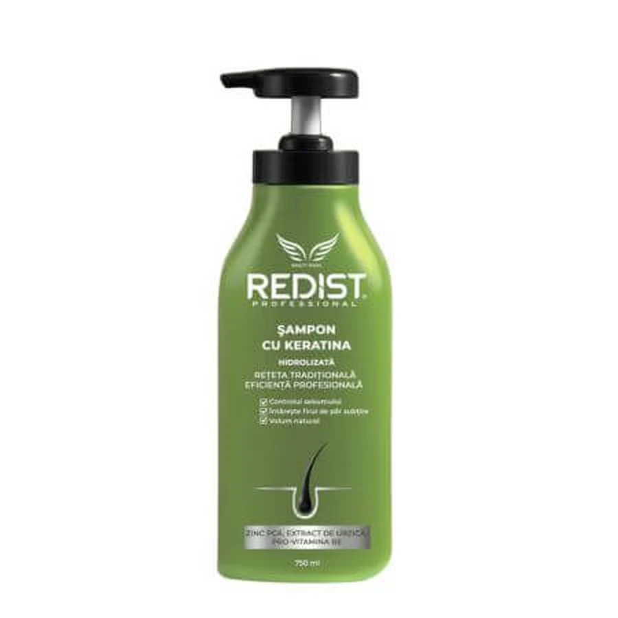 Haarshampoo mit hydrolysiertem Keratin, 750 ml, Redist