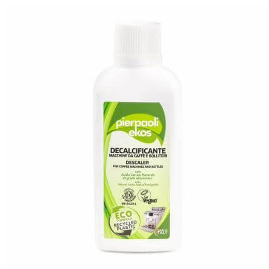 Solución ecológica para eliminar la cal de cafeteras y hervidores, 250 ml, Pierpaoli Ekos