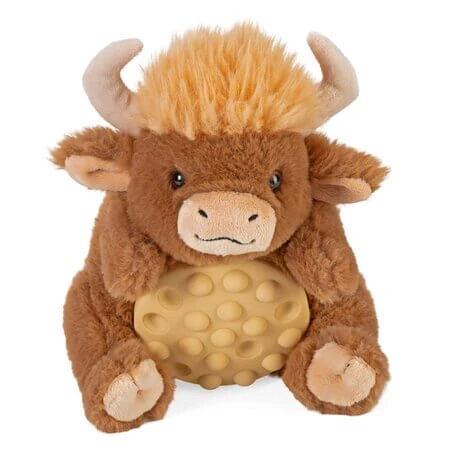 Poppykins Plush Toy, 19 cm, Mini Mountain Cow, Wild Republic