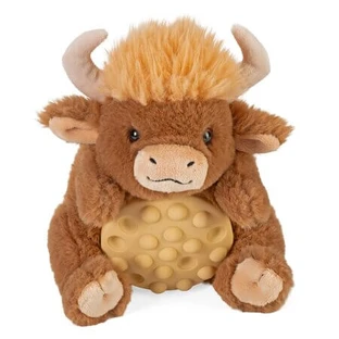 Peluche Poppykins, 19 cm, Mini vaca de montaña, Wild Republic