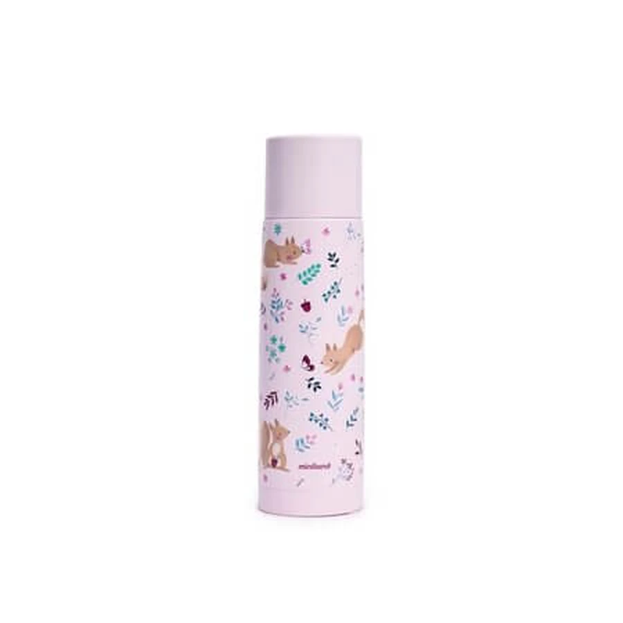Thermy-thermosfles, 500 ml, roze, eekhoorn, Miniland