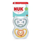 Perfect Match Air Schnuller-Set, Zebra/Löwe, 18–36 Monate, 2er-Pack, Nuk