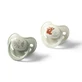 Night & Day Anatomical Silicone Pacifiers, 6–18 months, 2-pack, Babyono