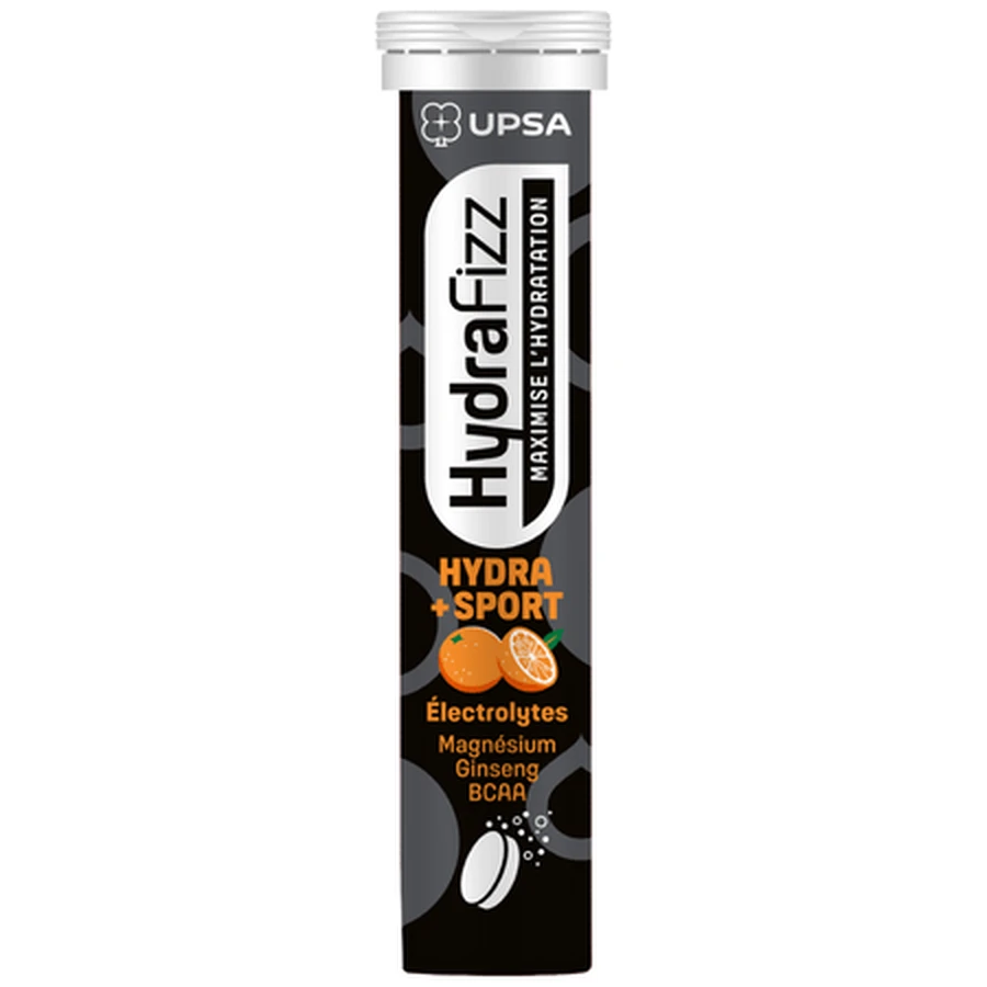 Electrolyte dietary supplement, Hydra Sport, 16 effervescent tablets, HydraFizz