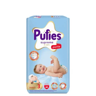 Supreme Pull-Ups, taille 3, 6 à 11 kg, lot de 40, Pufies