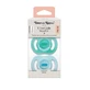 UltraLight Orthodontic Pacifiers, Blue/Green, 0–6 Months, 2-Pack, Tommee Tippee
