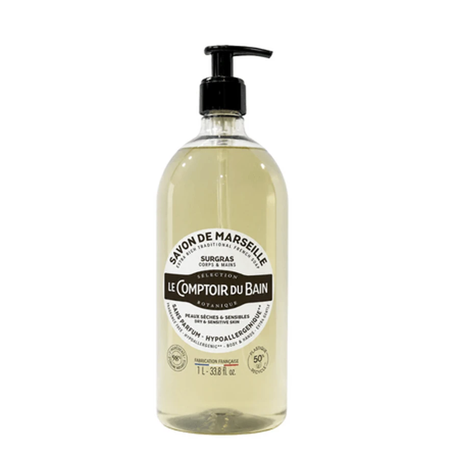 Hypoallergene, ultra-hydraterende vloeibare zeep, 1 l, Le Comptoir du Bain
