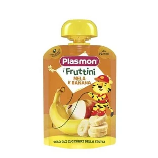 Puré de manzana y plátano, a partir de los 12 meses, 130 g, Plasmon