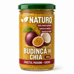 Pudín de chía con maracuyá, 230 g, Naturo