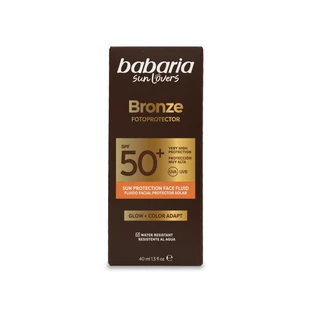 Bronze Fotoprotector SPF 50+ Face Fluid, Glow + Color Adapt, 40 ml, Babaria