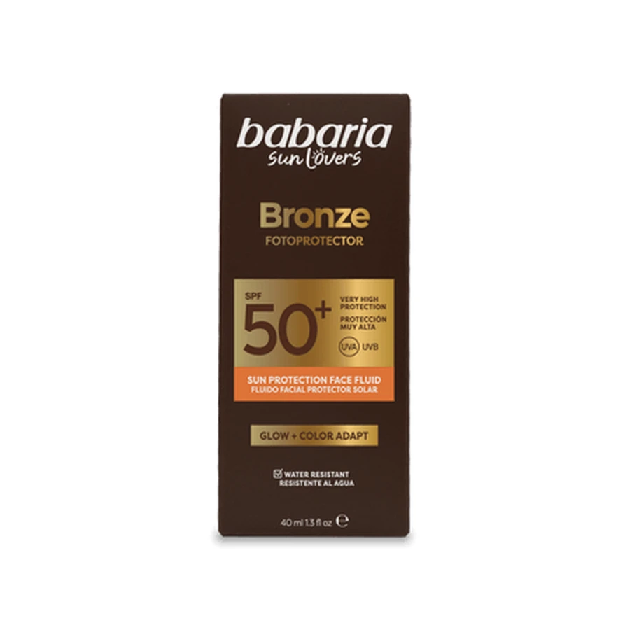Bronze Fotoprotector SPF 50+ Face Fluid, Glow + Color Adapt, 40 ml, Babaria