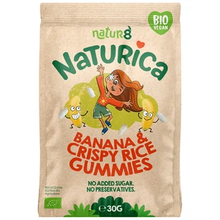 Bio Fruit Gummies, Banana and Rice, 30 g, Naturica