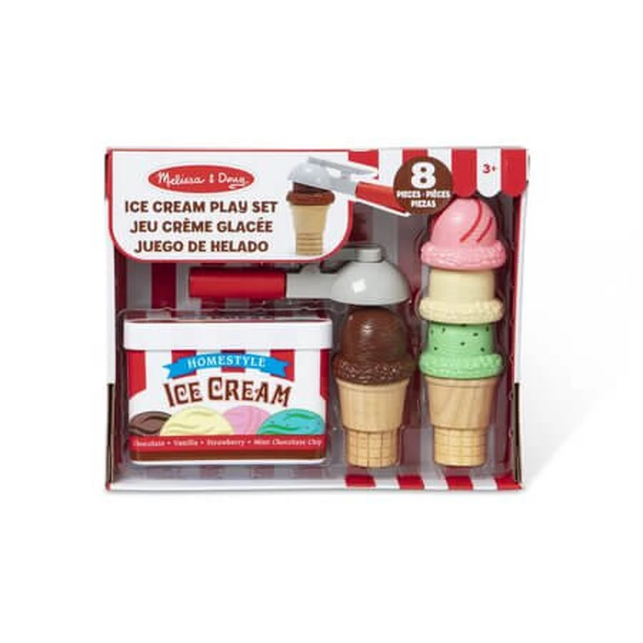 Magnetic Play Set, Ice Cream Cone, Ages 3+, 8 pieces, Melissa & Doug