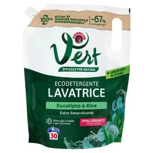 Vert vloeibaar wasmiddel, eucalyptus & aloë, 1,2 liter, Chante Clair