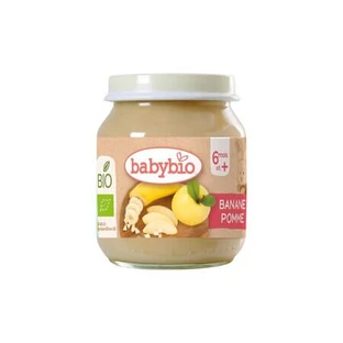 Biologische appel- en bananenpuree, vanaf 4 maanden, 130, BabyBio
