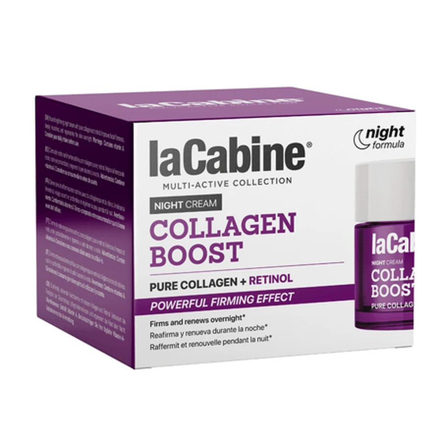 Collagen Boost Nachtcreme mit Kollagen und Retinol, 50 ml, La Cabine