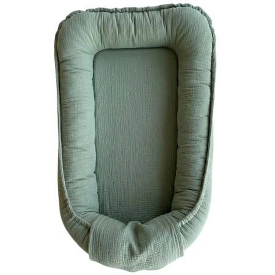 Nido de muselina para bebé con dos lados, color menta, a partir de 0 meses, Twindeco
