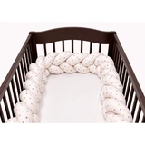 Tour de lit tressé, 240 cm, beige, Mc Ana