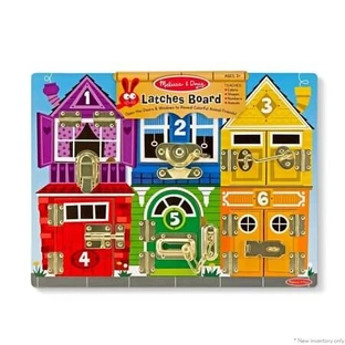Learning Set: Wooden Puzzle Board, Ages 3+, 1 piece, Melissa & Doug
