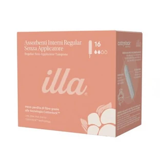 Tampons aus Bio-Baumwolle, Regular, 16 Stück, Illa
