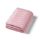 Gestrickte Babydecke aus Baumwolle, 75 x 100 cm, Rosa, ab 0 Monaten, Babybio