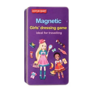 "Girls Dressing Game" Magnetic Toy – Creative Set with Clothes and Accessories, Ages 8+, OEM