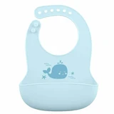 Babero de silicona con bolsillo para migas, azul, verde, beige, a partir de los 6 meses, 1 unidad, Babynova