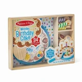 Houten speelset, verjaardagstaart, vanaf 3 jaar, 34 onderdelen, Melissa & Doug