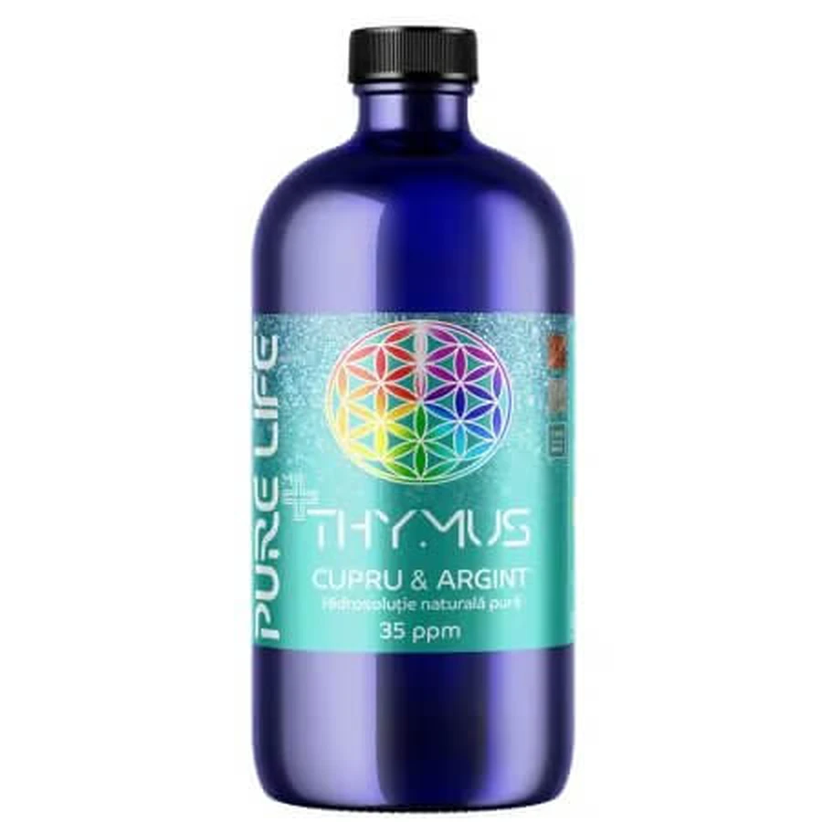 Minerals+ Mix Thymus nanocolloïdale oplossing, 35 ppm, 480 ml, Pure Life