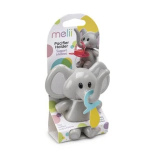 Pacifier Holder, Blue, Elephant, Melii