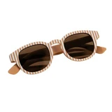 Children's Sunglasses, Ocean Brown Stripes, Ages 2+, 1 pair, Little Dutch