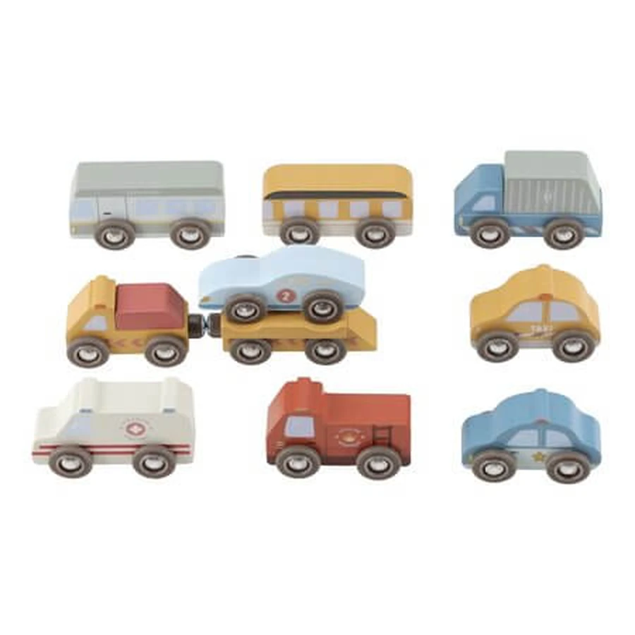 FSC-zertifizierte Spielzeugwagen aus Holz, ab 2 Jahren, Little Dutch