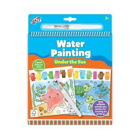 Water Painting Reusable Water-Based Coloring Book, Sea Animals, Ages…