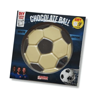 Chocolat blanc et noir belge en forme de ballon de football, 105 g, Bernard Chocolate