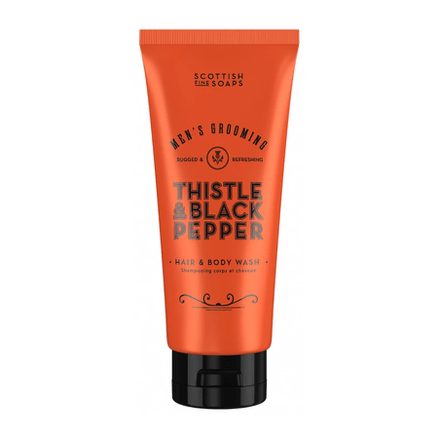Thistle & Pepper Hair and Body Shower Gel, 200 ml, Scottish Fine Soaps