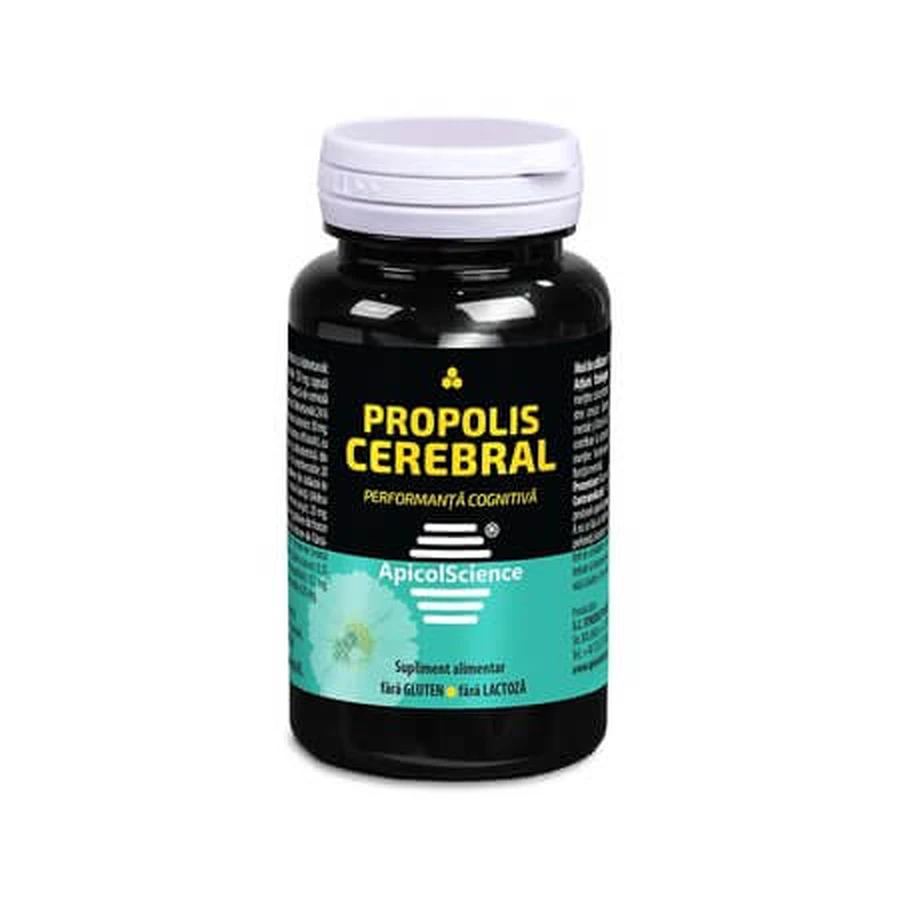 Propóleo Cerebral, 60 cápsulas, ApicolScience