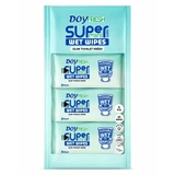Wet Toilet Paper, Super Mini, 8 packs x 8 sheets, Doyfresh