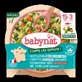 Bio-Menü, Erbsen, Spinat, Kürbis, Reis und Fisch, ab 15 Monaten, 200 g, BabyBio