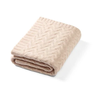 Babydeken van merinowol, 75 x 100 cm, beige, vanaf 0 maanden, Babyono