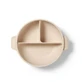 Silicone Plate with Suction Cup and Lid, Beige, 6 months+, Babyono